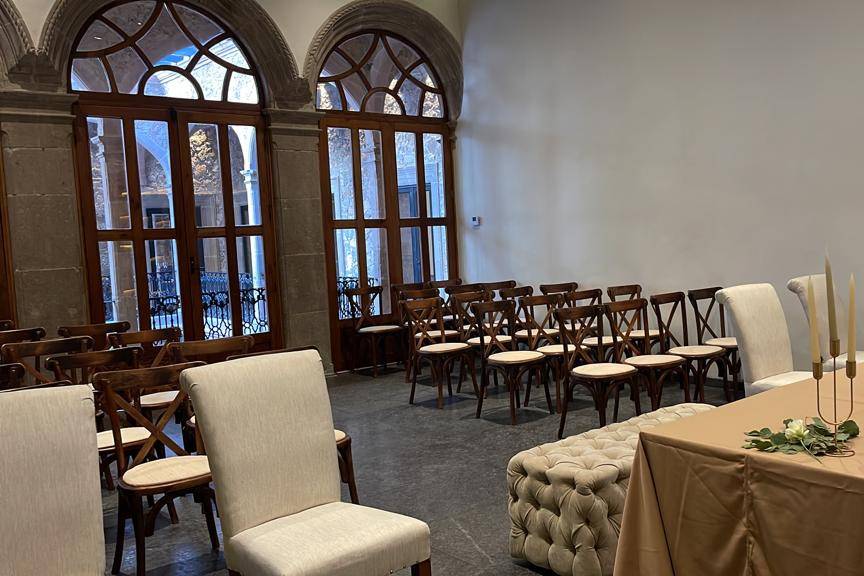 Den el sí en salón virreina