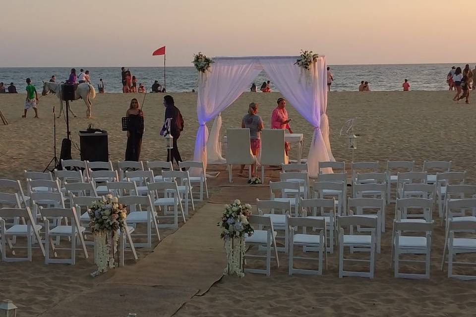 Ceremonia en playa