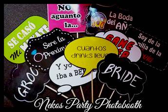 Photoprops para boda