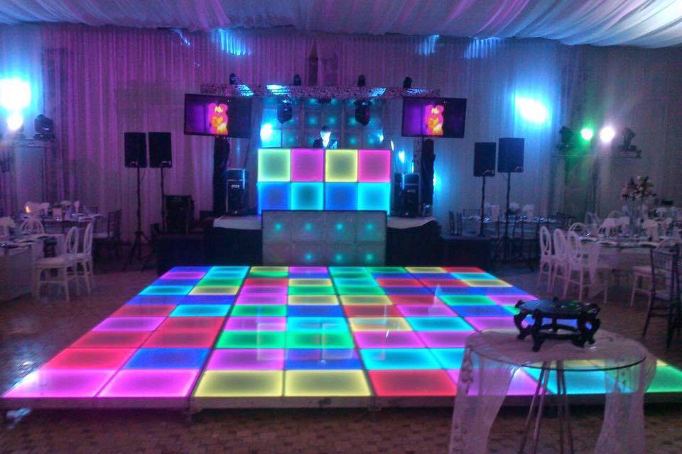 Pista de baile cristal blanco