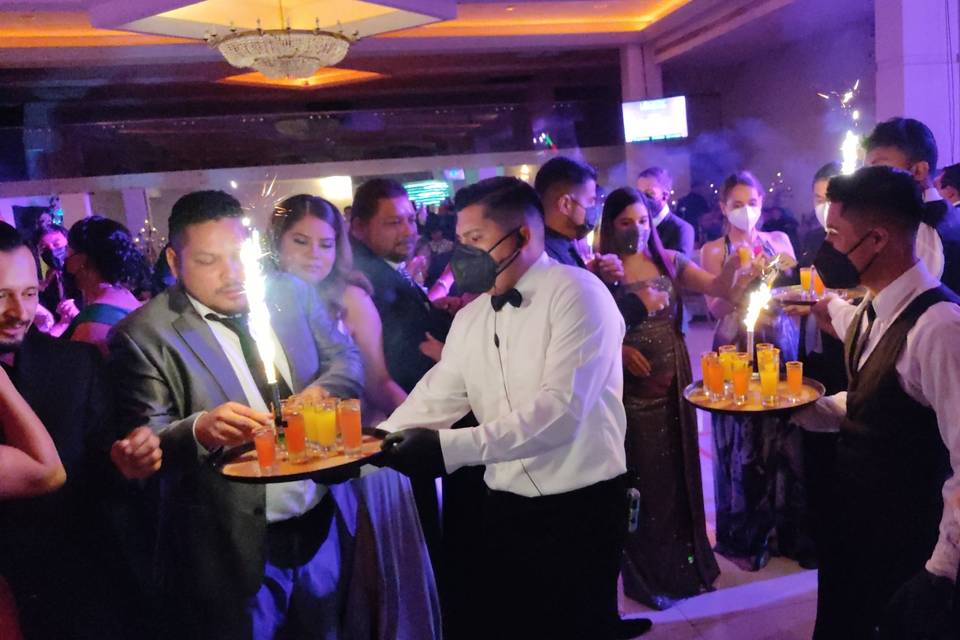 Show de shots en boda