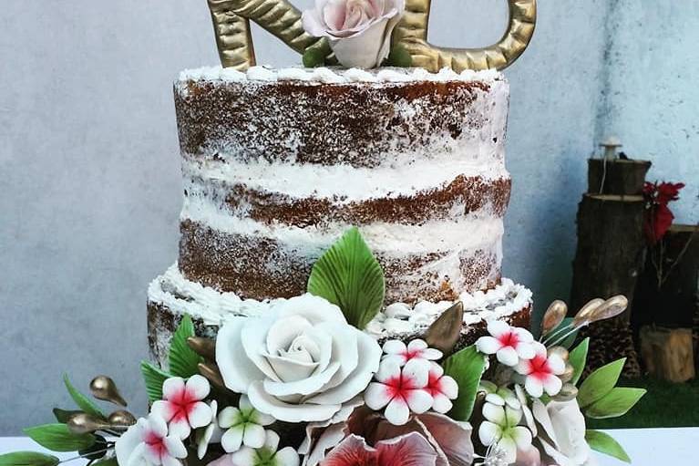 Naked cake boda