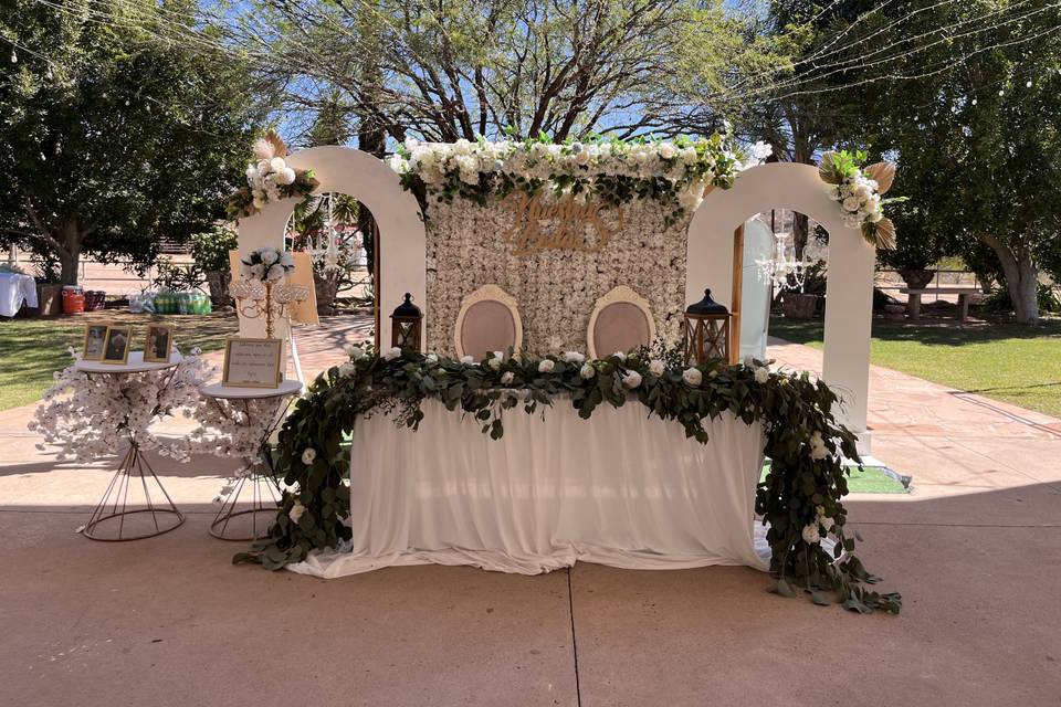 Mesa principal novios