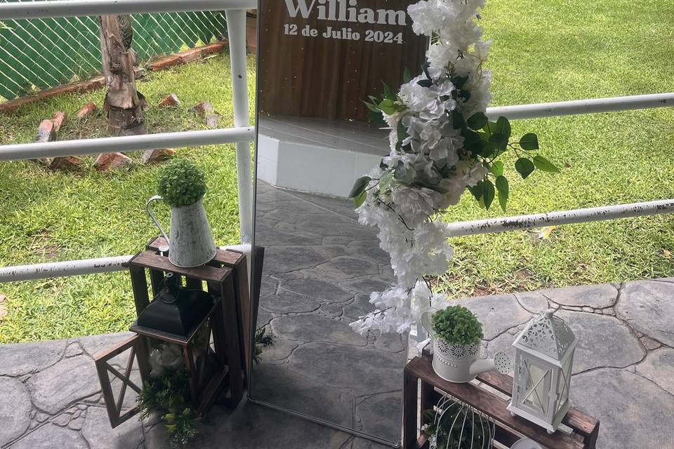 Espejo para recepción