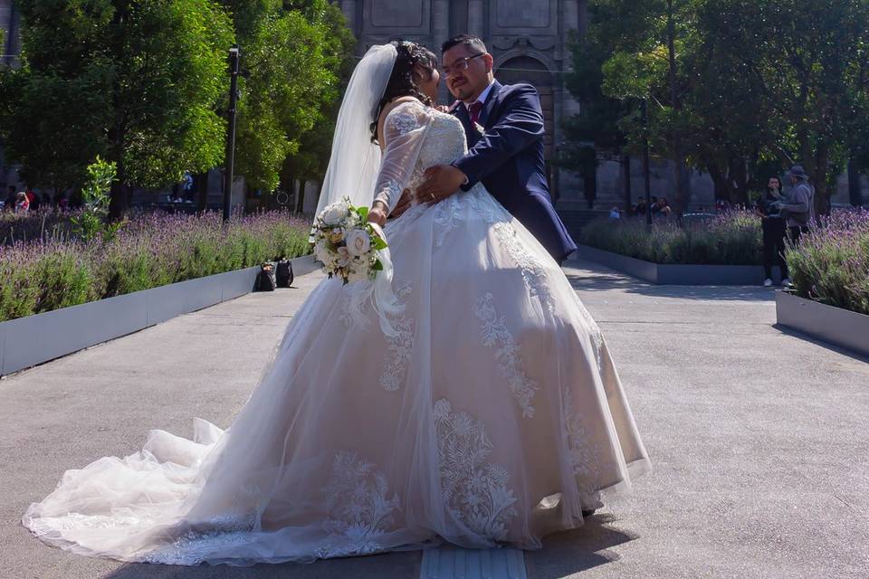 Fotos de parejas durante sus celebraciones