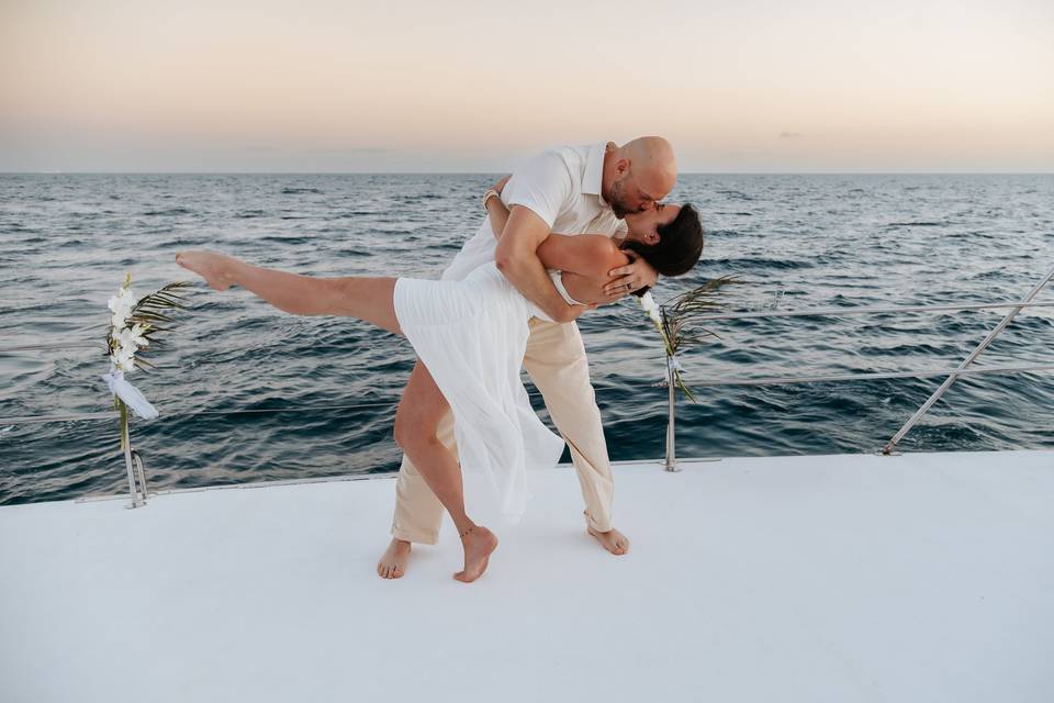 Boda en yate