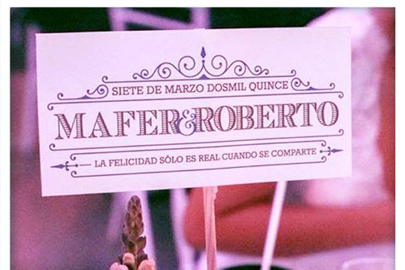 Mafer & Roberto accesorios