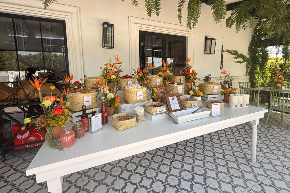Mesa de dulces para evento