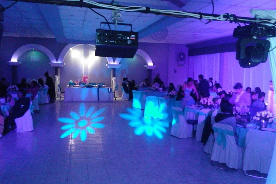 Luces de recepción en evento