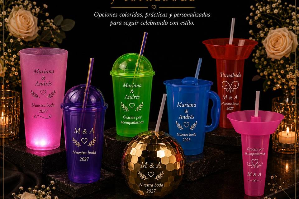 Vasos Boda Destino