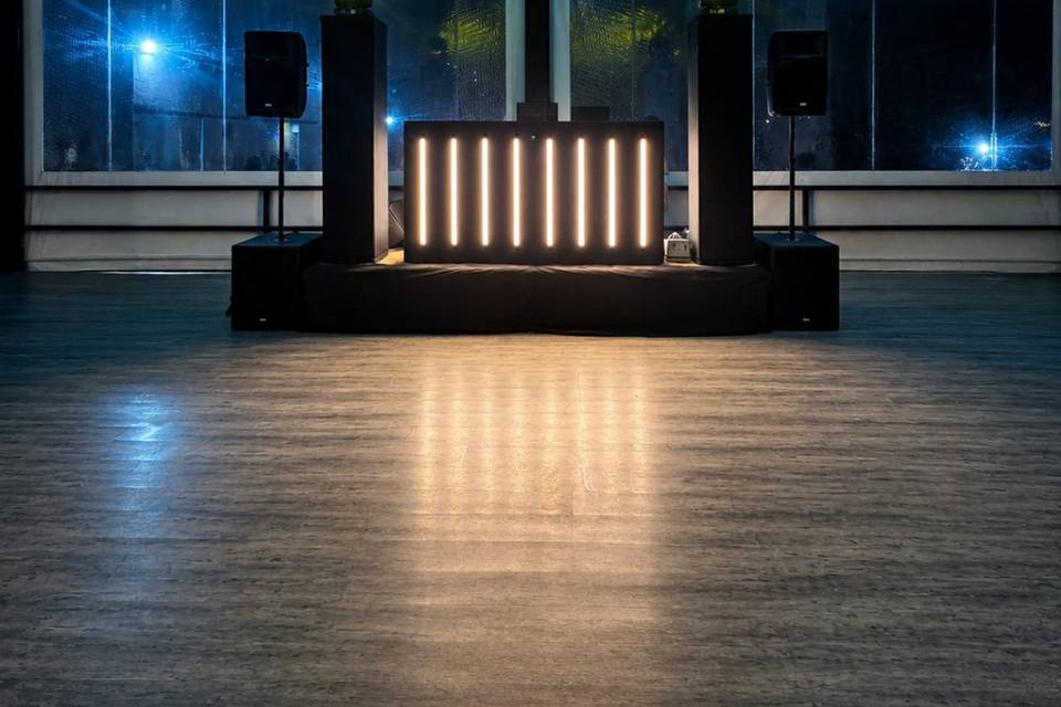 Wedding booth Black led