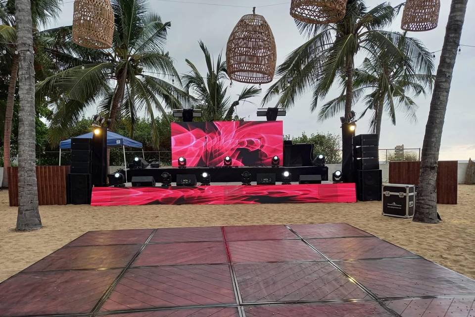 Producción en playa