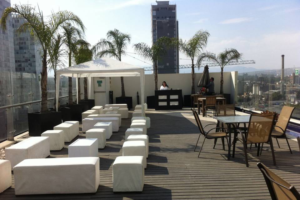 Lounge en terraza