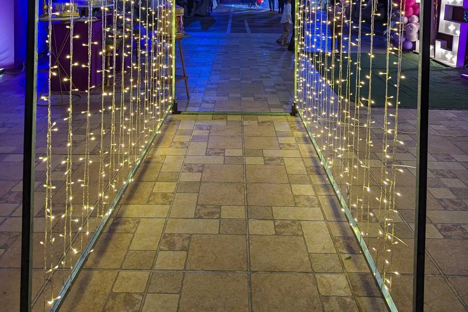 Túnel de luces led