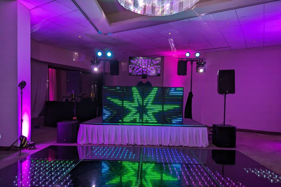 Pista de baile led