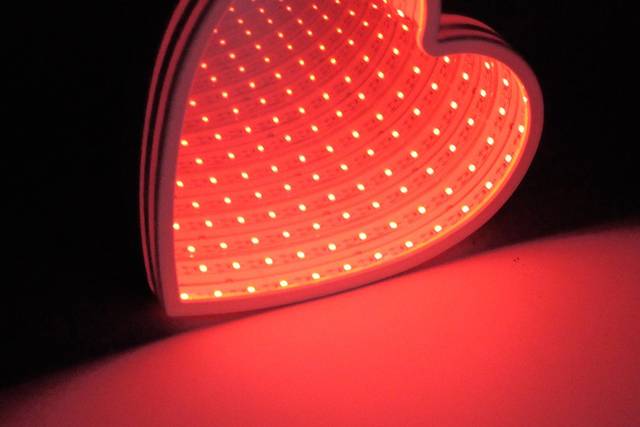 Led corazón iluminación
