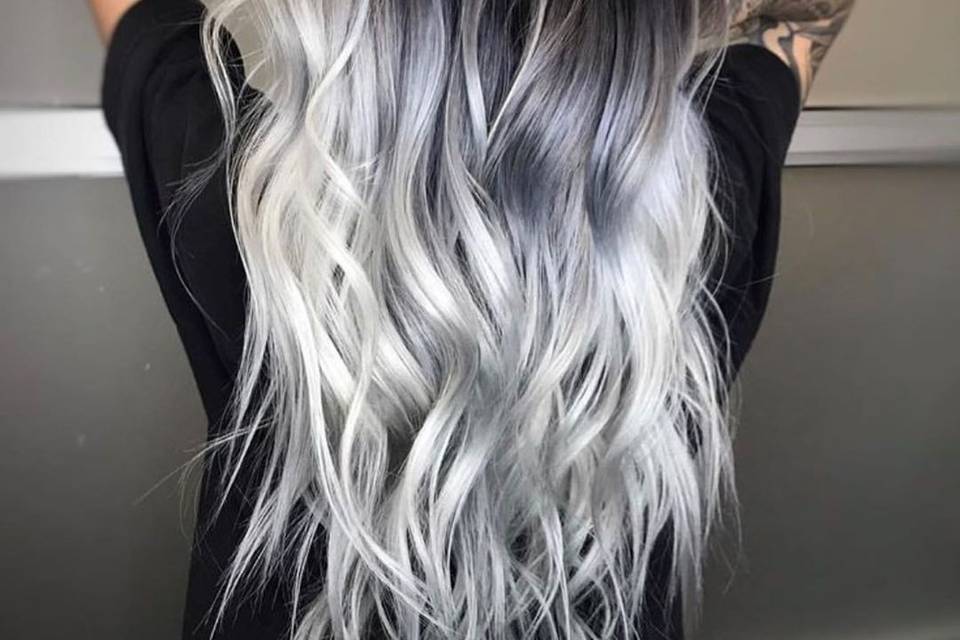 Silver balayage