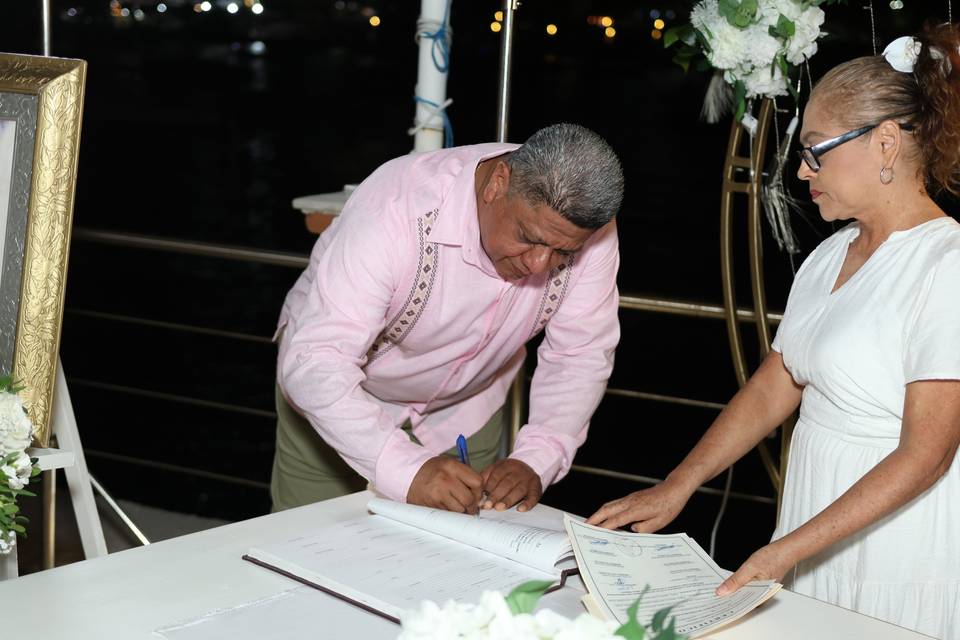 Boda mariana y donaldo