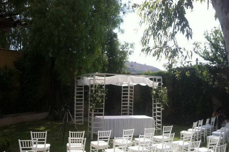 Ceremonia en el jardín