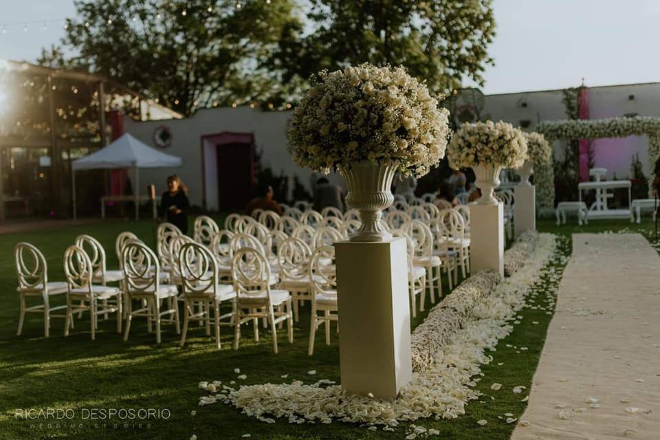 Ambientación boda jardín