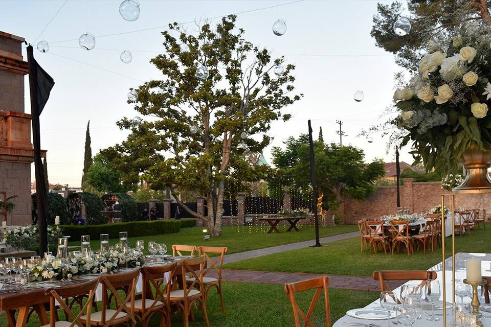 Boda en jardín