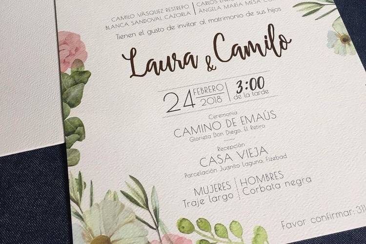 Invitación Boda