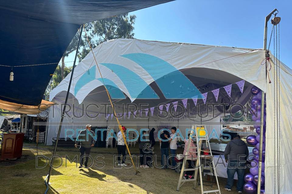 Carpa 15 x 40 XV años