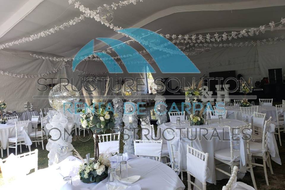 Carpa 10 x 50 Boda