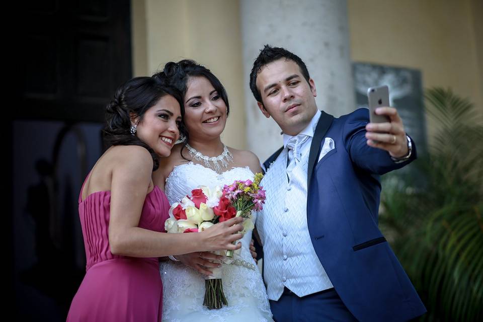 Novios selfie