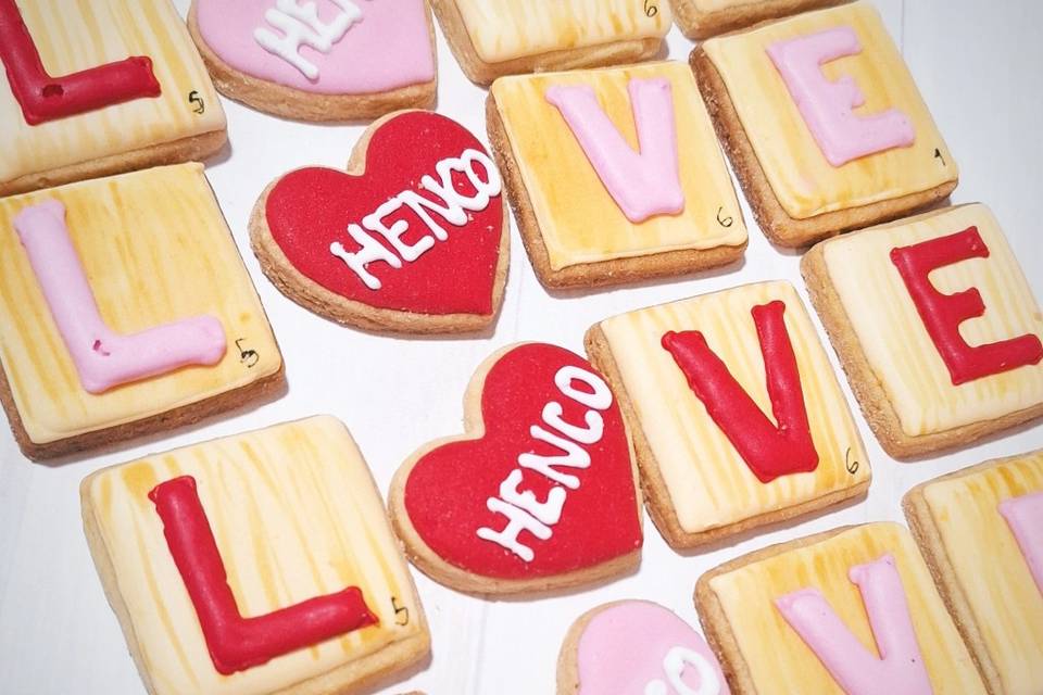 Scrabble cookies