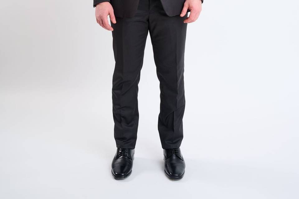 Traje gris oxford