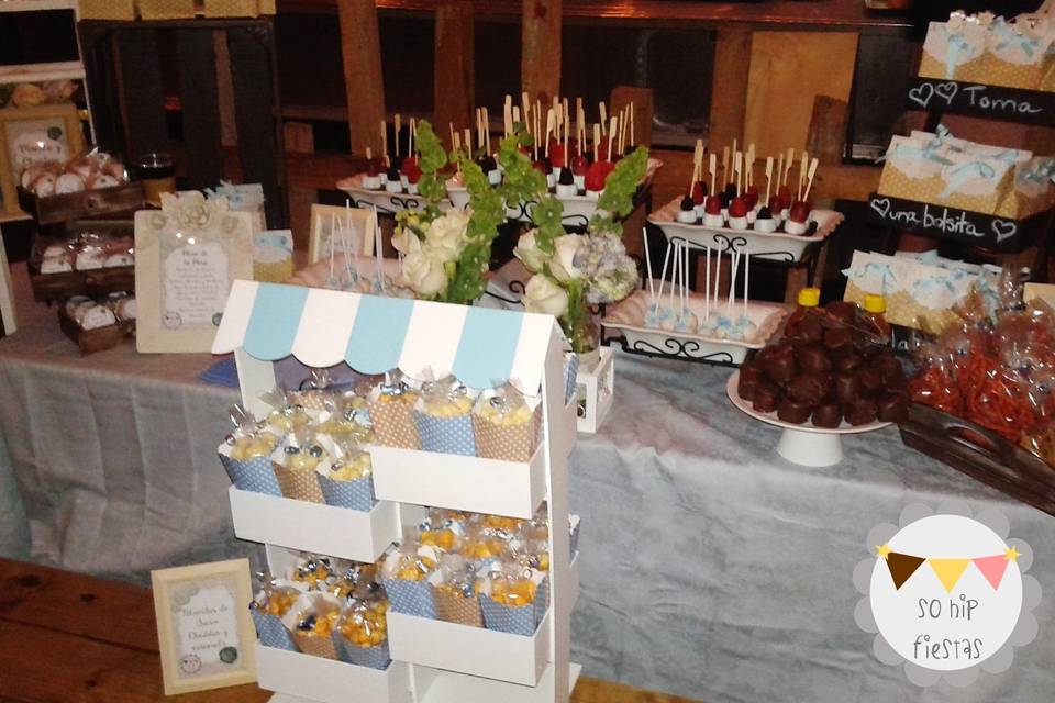 Boda civil: candy bar