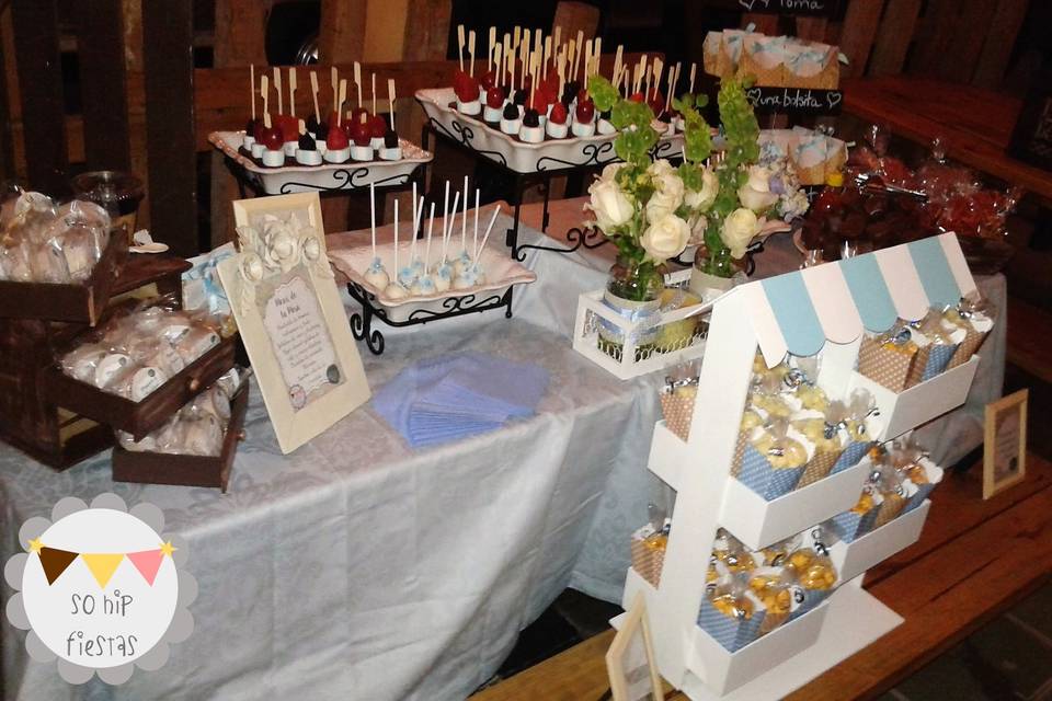 Mesa de postres para boda