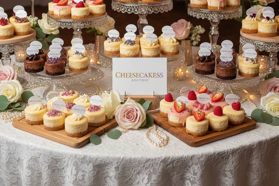 Mesa de Cheesecakes
