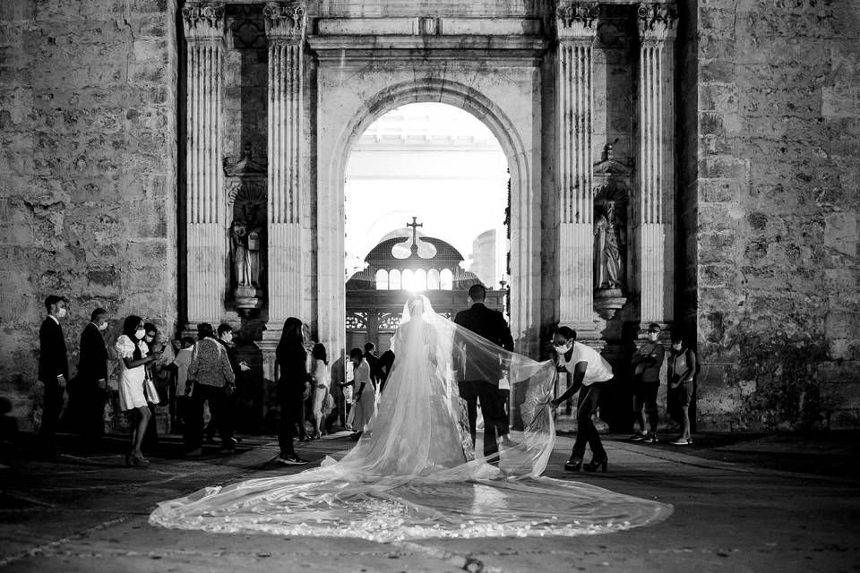 En la iglesia