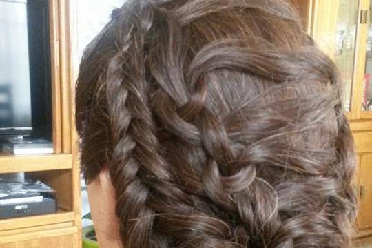 French Braid Bun Step By Step Tutorial