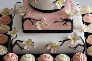 Cake de fondant para boda