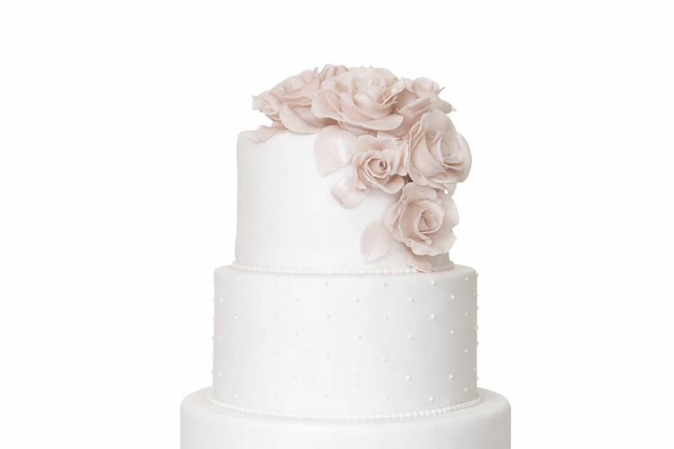 Pastel boda tonos beige