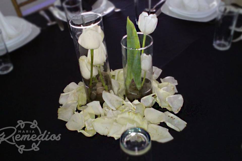 Centros de mesa boda Adri