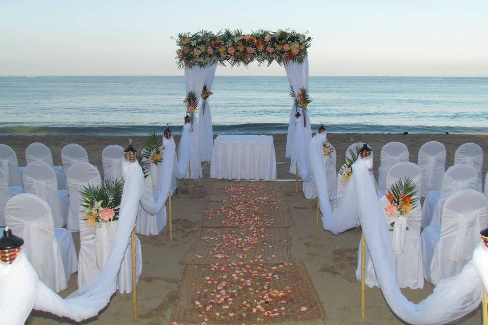 Boda en playa los arcos