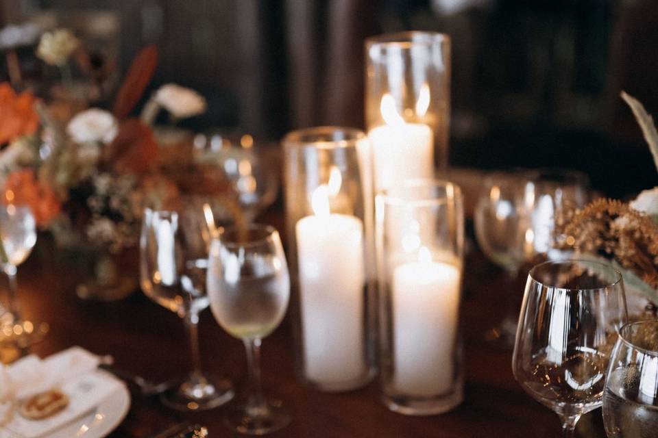 The candles