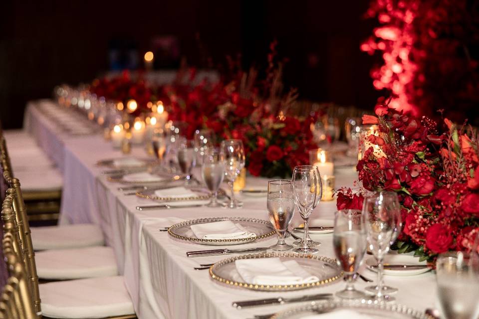 Table set up elegance