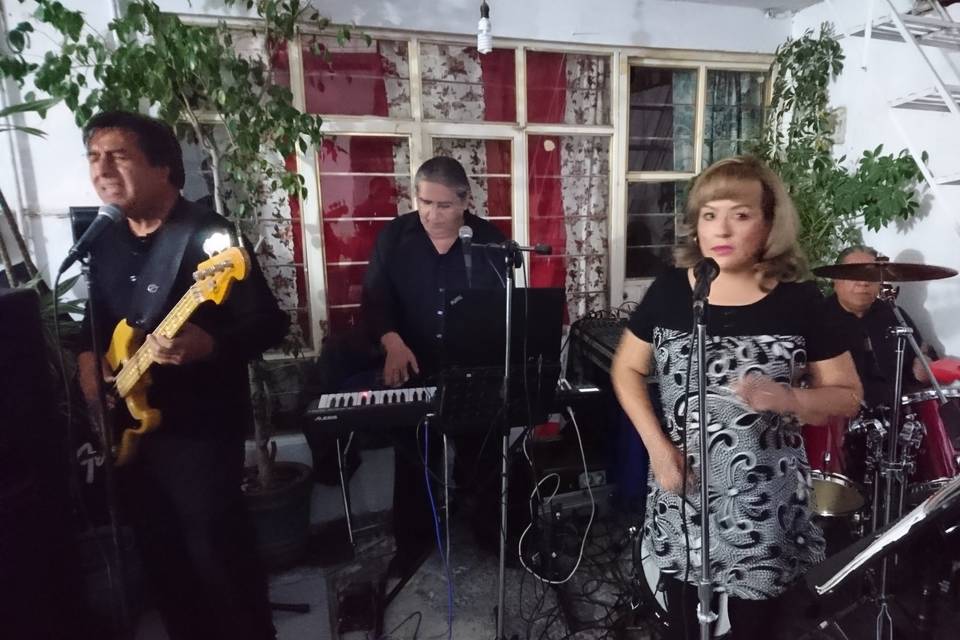 Cuarteto en evento pequeño