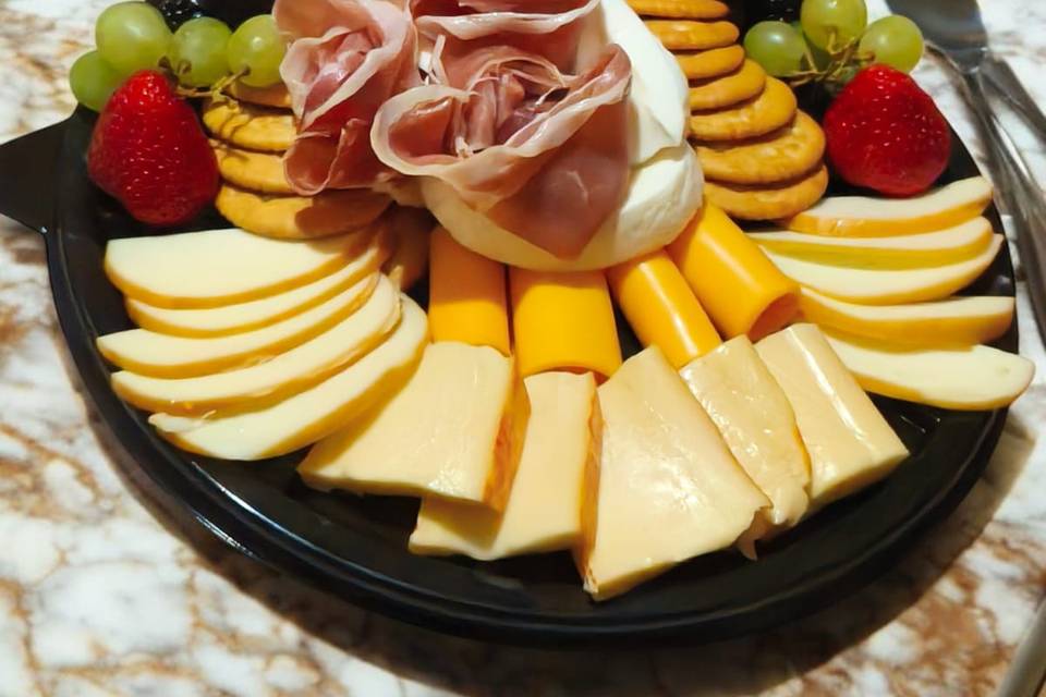 Quesos y jamón