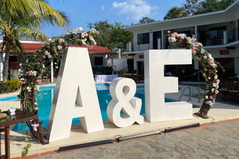 Letras gigantes - boda axtla