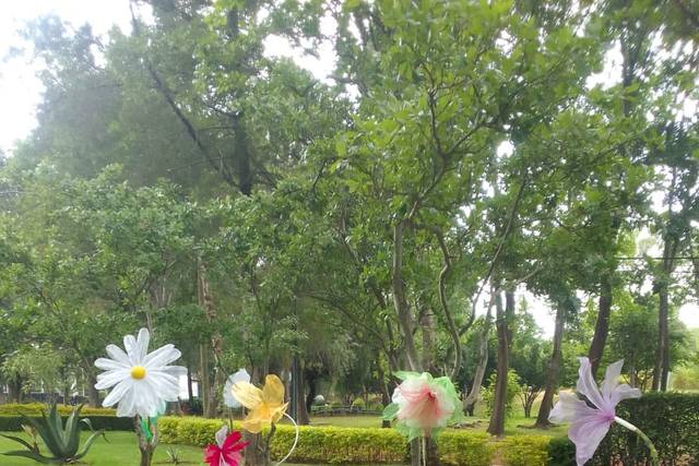Decoración de jardín para boda