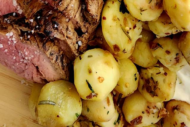 Roast beef con papitas