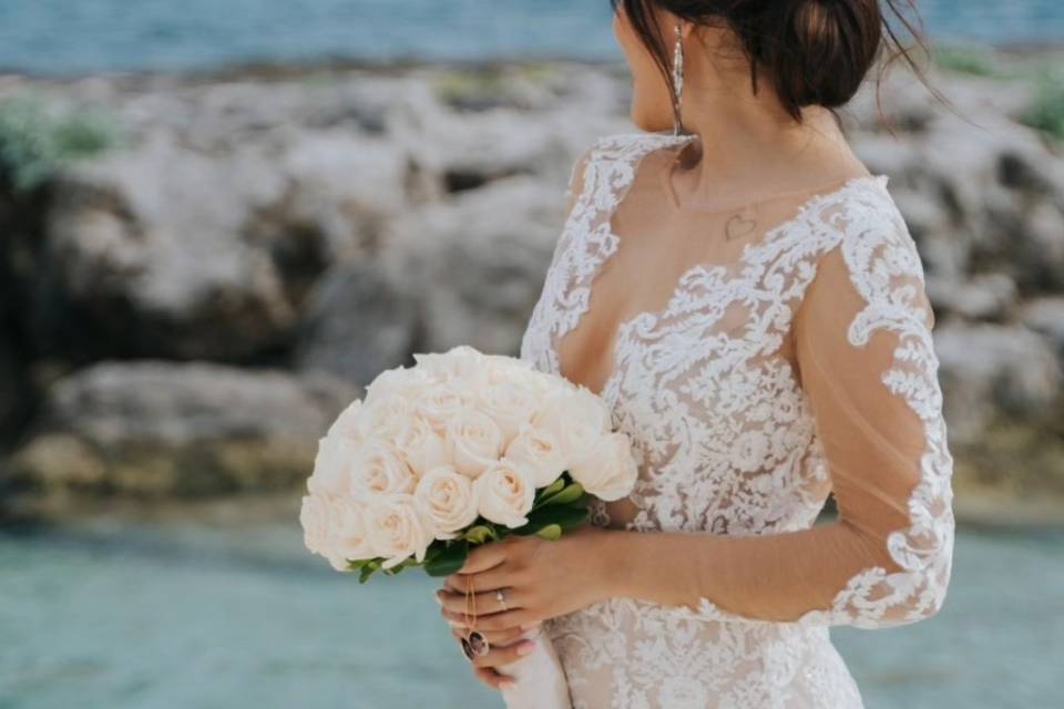 Vestido de novia playa