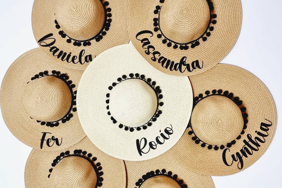 Sombrero de playa personalizad