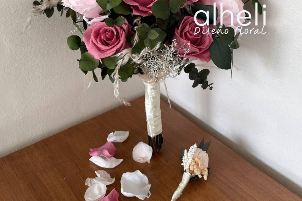 Ramo silvestre en flor preserv